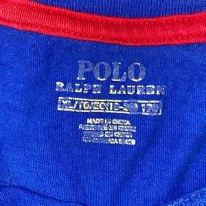 Polo MENS/WOMENS TEE, blue, red polo logo